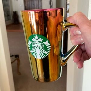 Starbucks 16 oz 2022 rainbow holographic iridescent ceramic mug